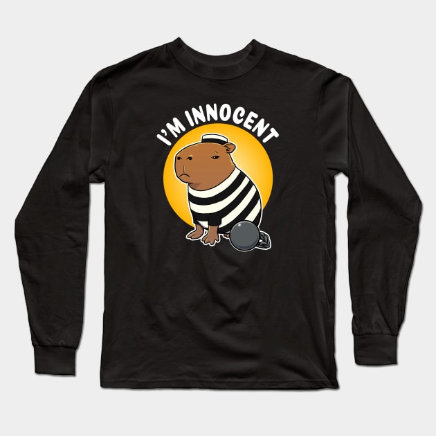 I'm innocent Capybara Jail Long Sleeve T-Shirt by capydays